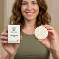 Champú sólido natural para cabellos de mujer